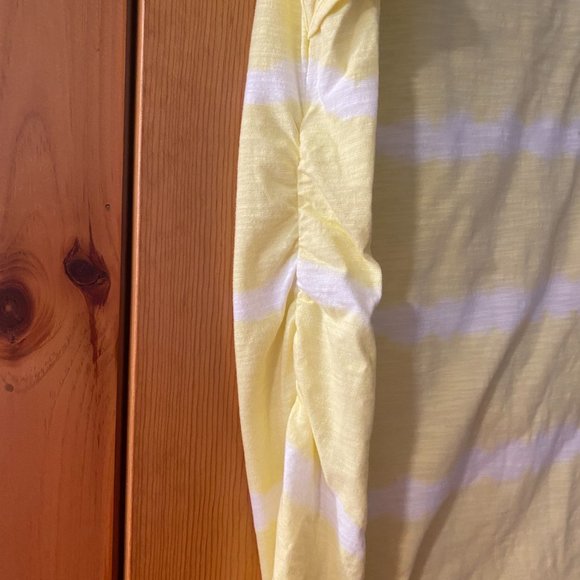 ISABEL MATERNITY TOP INGRID & ISABEL YELLOW WHITE STRIPE SIZE XXL - Picture 6 of 6